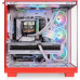 THERMALTAKE VIEW 380 XL TG ARGB MID TOWER CASE - FLAMING ORANGE 