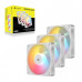 CORSAIR RS120-R ARGB 120MM PWM REVERSE FANS TRIPLE PACK - WHITE