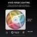 CORSAIR RS120-R ARGB 120MM PWM REVERSE FANS TRIPLE PACK - WHITE