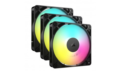 CORSAIR RS120 ARGB 120MM PWM FANS TRIPLE PACK -​​ BLACK