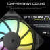 CORSAIR RS120 ARGB 120MM PWM FANS TRIPLE PACK -​​ BLACK