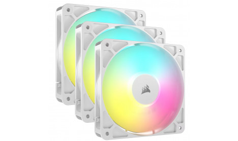 CORSAIR RS120 ARGB 120MM PWM FANS TRIPLE PACK -​​ WHITE