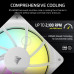 CORSAIR RS120 ARGB 120MM PWM FANS TRIPLE PACK -​​ WHITE