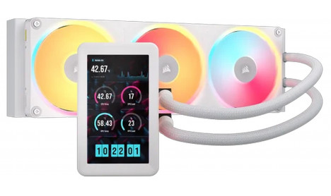 CORSAIR ICUE LINK TITAN II ULTRA 360 LX LCD AIO 2026 - WHITE CORSAIR ICUE LINK TITAN II ULTRA 360 LX LCD AIO 2026 - WHITE