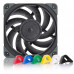 NUCTUA NF-A12x25 PWM HIGH-EFFICIENCY QUIET 120MM FAN - CHROMAX BLACK SWAP