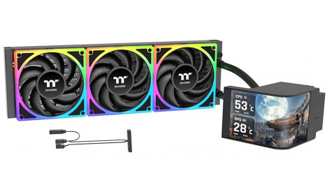 THERMALTAKE MAGCURVE 360 ULTRA CPU LIQUID COOLER 360MM - BLACK