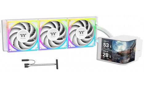 THERMALTAKE MAGCURVE 360 ULTRA CPU LIQUID COOLER 360MM - WHITE