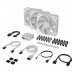 CORSAIR ICUE LINK RX120 MAX RGB 120MM PWM THICK FANS STARTER KIT - WHITE CORSAIR ICUE LINK RX120 MAX RGB 120MM PWM THICK FANS STARTER KIT - WHITE