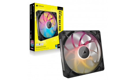 CORSAIR ICUE LINK RX140 MAX RGB 140MM PWM THICK FAN EXPANSION - BLACK