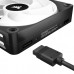 CORSAIR ICUE LINK QX120 RGB 120MM PWM PC FAN EXPANSION KIT - BLACK