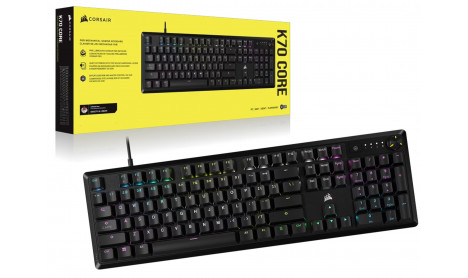 CORSAIR K70 CORE RGB MECHANICAL GAMING KEYBOARD - BLACK