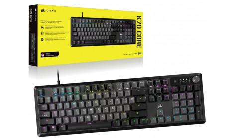 CORSAIR K70 CORE RGB MECHANICAL GAMING KEYBOARD - STEEL GREY CORSAIR K70 CORE RGB MECHANICAL GAMING KEYBOARD - STEEL GREY