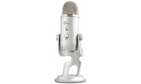 LOGITECH YETI MULTI-PATTERN USB MICROPHONE BLUE VO!CE - SILVER