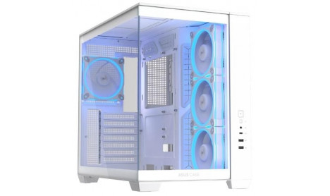 ASUS A32 PLUS TG ARGB MID-TOWER ATX CASE - WHITE 