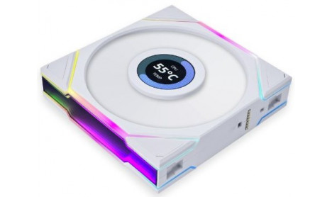LIAN-LI UNI FAN TL LCD 120 RGB SINGLE FAN WHITE