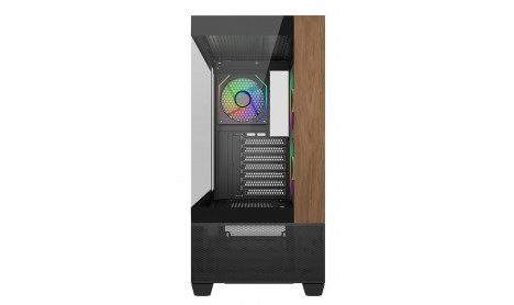 COOLER MASTER ELITE 690 WOOD MIDTOWER CASE - BLACK