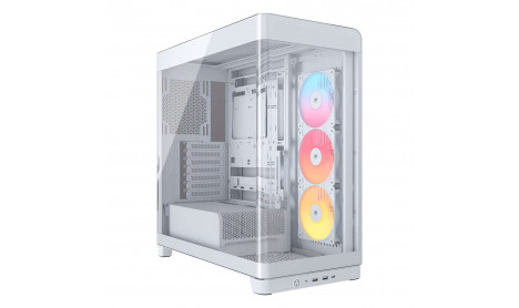 FRAME 4500X RS-R ARGB PANORAMIC GLASS - WHITE 