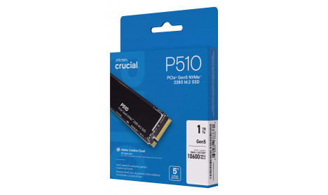 CRUCIAL P510 PCIE GEN5 NVME M.2 SSD 1TB [11000MB/s] 