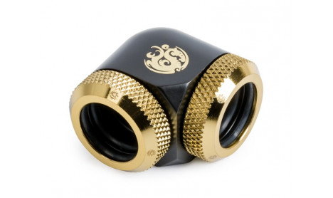 BITSPOWER CARBON TRUE BRASS ENHANCE 90° DUAL MULTI-LINK ADAPTER FOR OD 14MM
