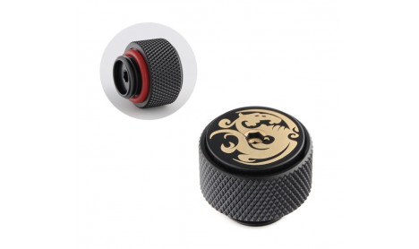 BITSPOWER G1/4" CARBON BLACK MANUAL AIR-EXHAUST FITTING
