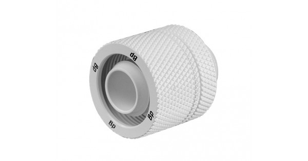 BITSPOWER G1/4" DELUXE WHITE COMPRESSION FITTING CC3 ULTIMATE FOR ID 3/ ...