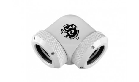 BITSPOWER DELUXE WHITE ENHANCE 90° DUAL MULTI-LINK ADAPTER FOR OD 12MM