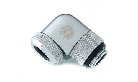 BITSPOWER SILVER SHINING ENHANCE ROTARY G1/4" 90° MULTI-LINK ADAPTER OD 12MM
