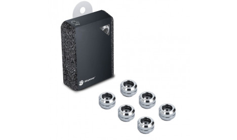 BITSPOWER G1/4" SILVER SHINING ENHANCE MULTI-LINK FOR OD 12MM (6PCS)
