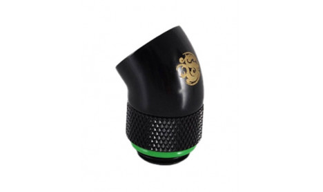 BITSPOWER G1/4" MATT BLACK ROTARY 45-DEGREE IG1/4" EXTENDER