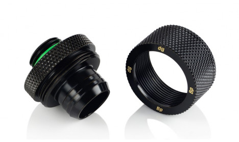 BITSPOWER G1/4" MATT BLACK COMPRESSION FITTING CC5 ULTIMATE FOR ID 1/2" OD 3/4" TUBE