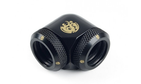 BITSPOWER CARBON TRUE BRASS ENHANCE 90° DUAL MULTI-LINK ADAPTER FOR OD 14MM