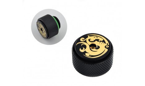 BITSPOWER G1/4" MATT BLACK MANUAL AIR-EXHAUST FITTING