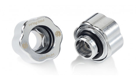 BITSPOWER PREMIUM MASTER HARD TUBE FITTING MHT14 6 PACK - SILVER