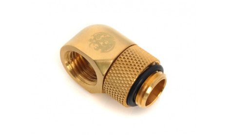 BITSPOWER G1/4" TRUE BRASS ROTARY 90-DEGREE IG1/4" EXTENDER