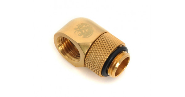 BITSPOWER G1/4" TRUE BRASS ROTARY 90-DEGREE IG1/4" EXTENDER