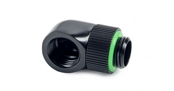 BITSPOWER G1/4" ROTARY 90° IG1/4" EXTENDER (GLORIOUS BLACK)