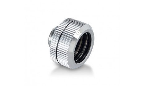 BITSPOWER DUAL O-RING G1/4" FITTINGS 16MM HARD TUBING (GLORIOUS SILVER, 2-PACK)