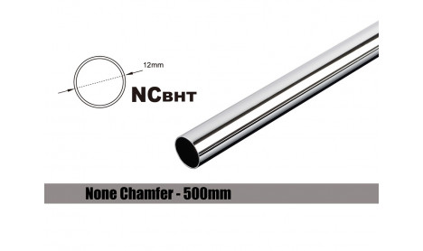 BITSPOWER NONE CHAMFER BRASS HARD TUBING OD12MM SHINING SILVER LENGTH 500 MM