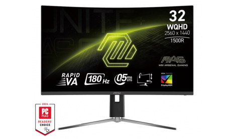 MSI MAG 32CQ6PF 32" CURVED 2K RAPID VA HDR 180Hz 0.5MS