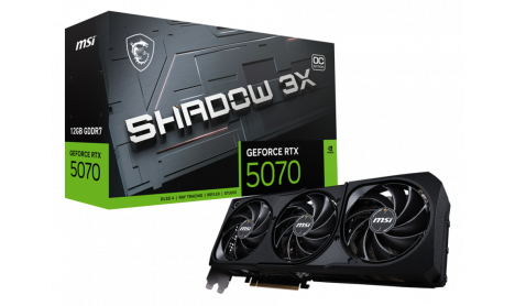 MSI GEFORCE RTX 5070 12GB GDDR7 SHADOW 3X OC