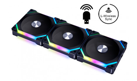 LIAN LI UNI FAN SL WIRELESS 120 RGB TRIPLE PACK BLACK