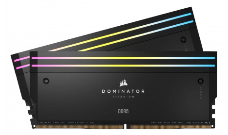 CORSAIR DOMINATOR TITANIUM RGB BLACK 32GB (2X16GB) DDR5 6000MHZ XMP
