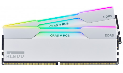 KLEVV CRAS V RGB DDR5 64GB (2x32GB) 6000MHZ - BRILLIANT WHITE