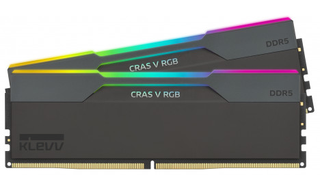 KLEVV CRAS V RGB DDR5 64GB (2x32GB) 6000MHZ - OBSIDIAN BLACK