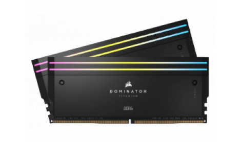 CORSAIR DOMINATOR TITANIUM RGB BLACK 32GB (2X16GB) DDR5 6000MHZ XMP