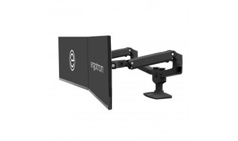 ERGOTRON LX DUAL SIDE BY SIDE ARM (MATTE BLACK)