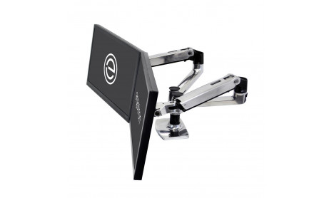 ERGOTRON LX DUAL SIDE BY SIDE ARM (POLISHED ALUMINUM)