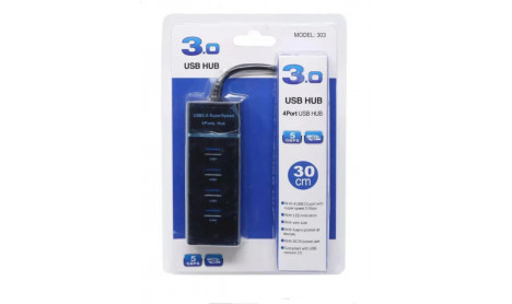 USB HUB 4 PORT 3.0 SUPER SPEED 5GBPS