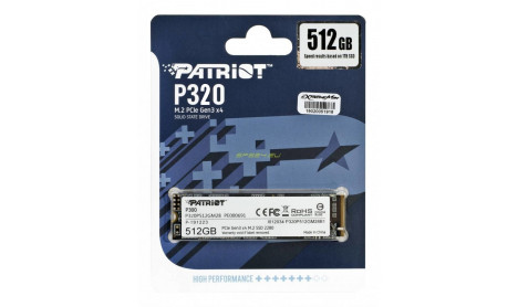 PATRIOT P320 M.2 PCIE GEN 3 X4 SSD NVME 512GB