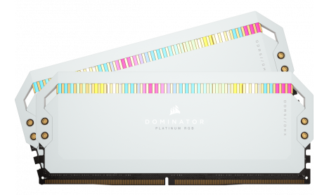 CORSAIR DOMINATOR PLATINUM RGB 64GB (2x32GB) DDR5 5600MHz - WHITE